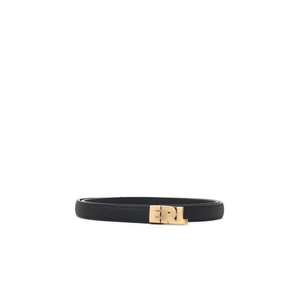 Erl Black Leather Belt Men